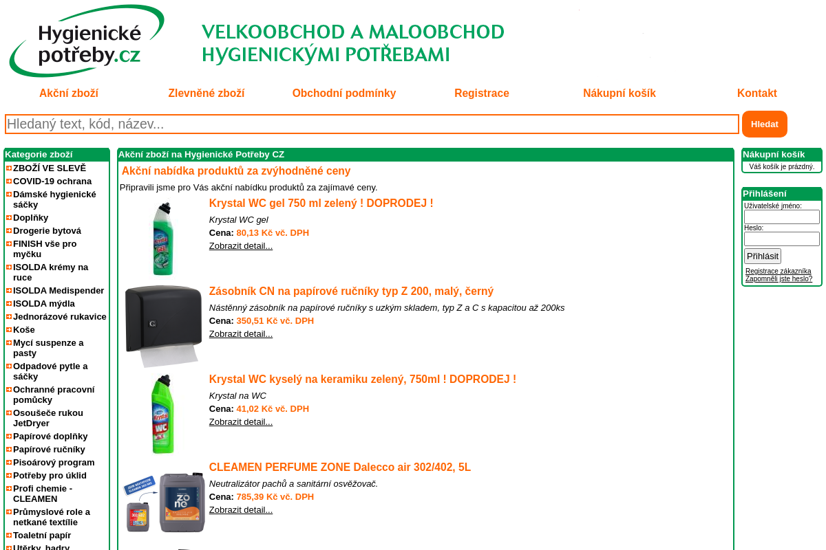Hygienické potřeby CZ