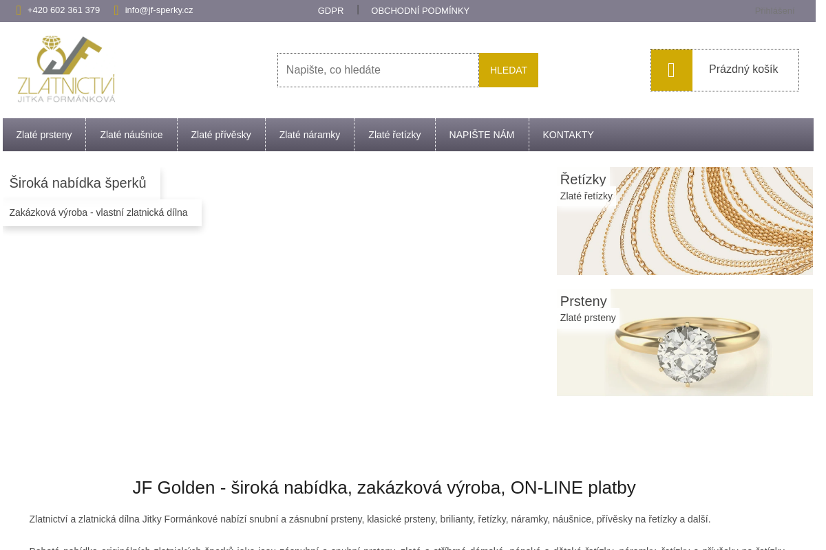 ZLATNICTVÍ Jitka Formánková