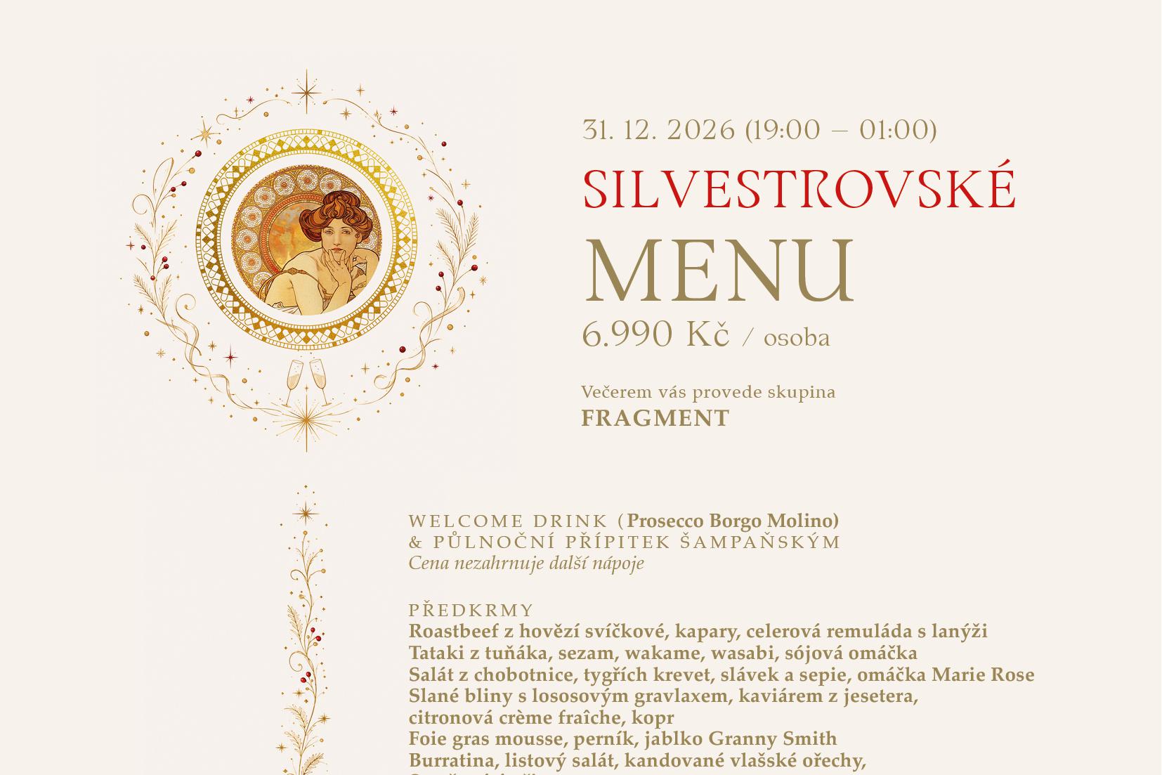 Silvestr v Restauraci Obecní dům