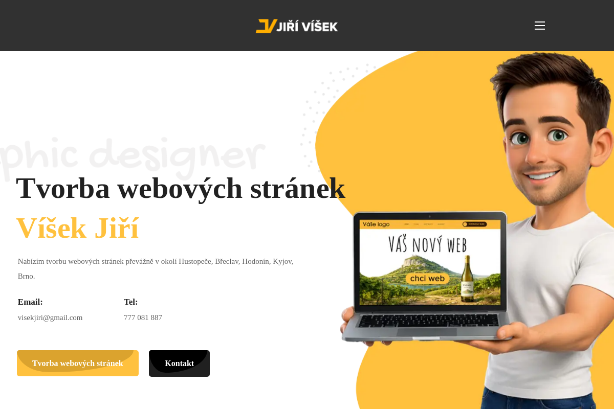 Víšek Jiří - tvorba webových stránek, webgrafik