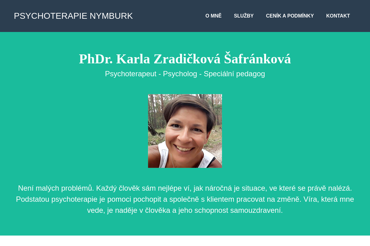 Psychoterapie Nymburk - Karla Zradičková Šafránková foto 1