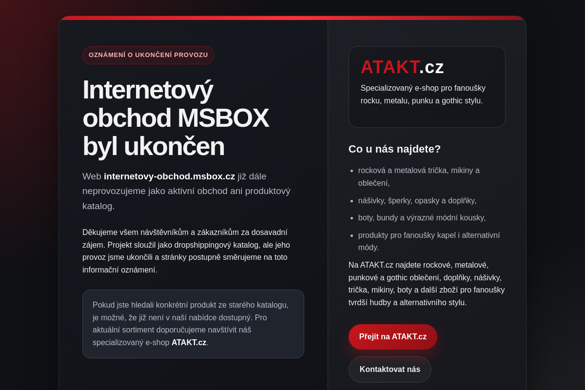 Internetovy-obchod.msbox.cz