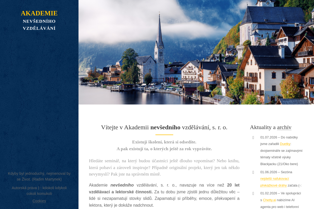 Akademie nevšedního vzdělávání, s. r. o.