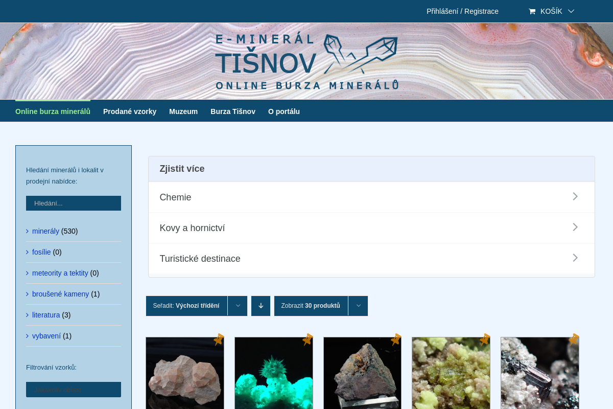 Online burza minerálů