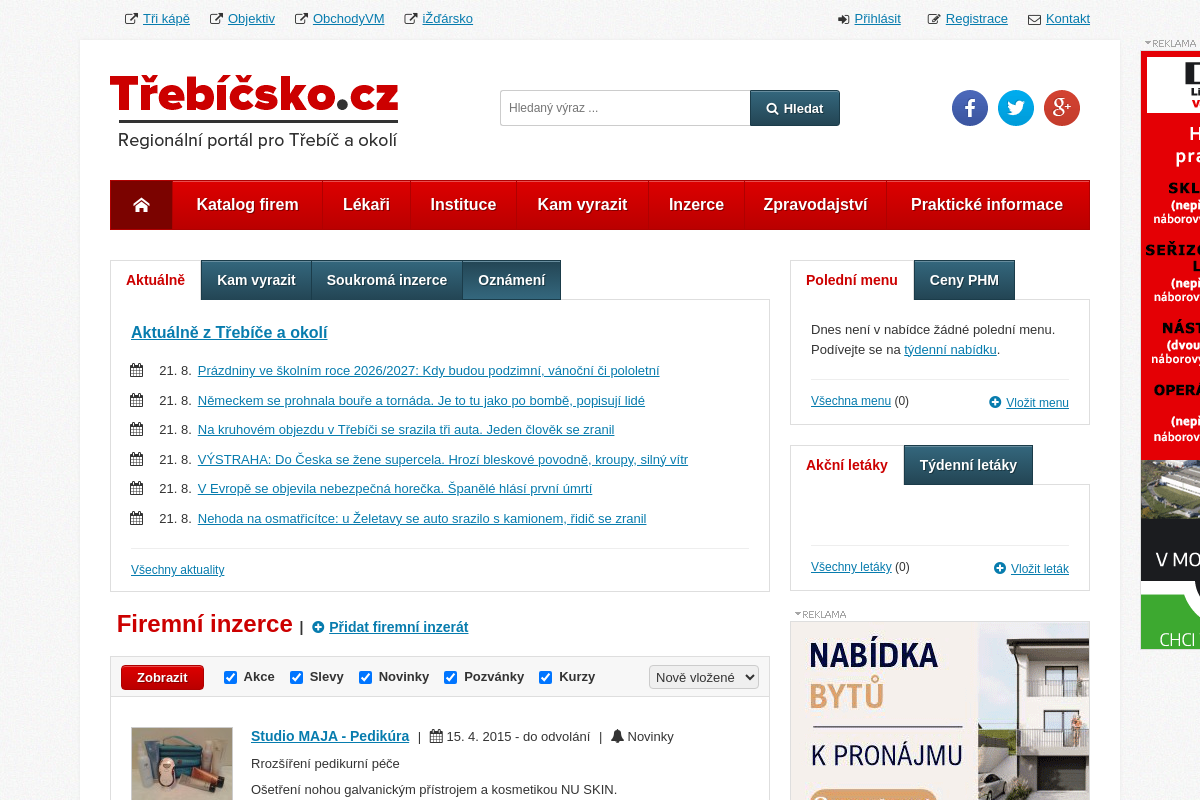 Regionální portál Třebíčsko.cz