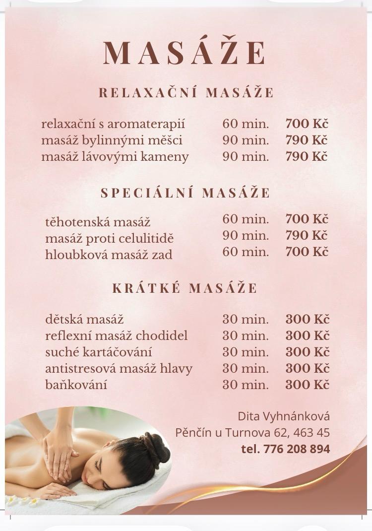 MASÁŽE A KOSMETIKA Dita Vyhnánková foto 2