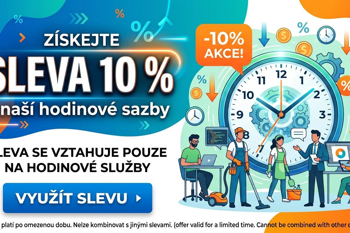 10% sleva z hodinové sazby
