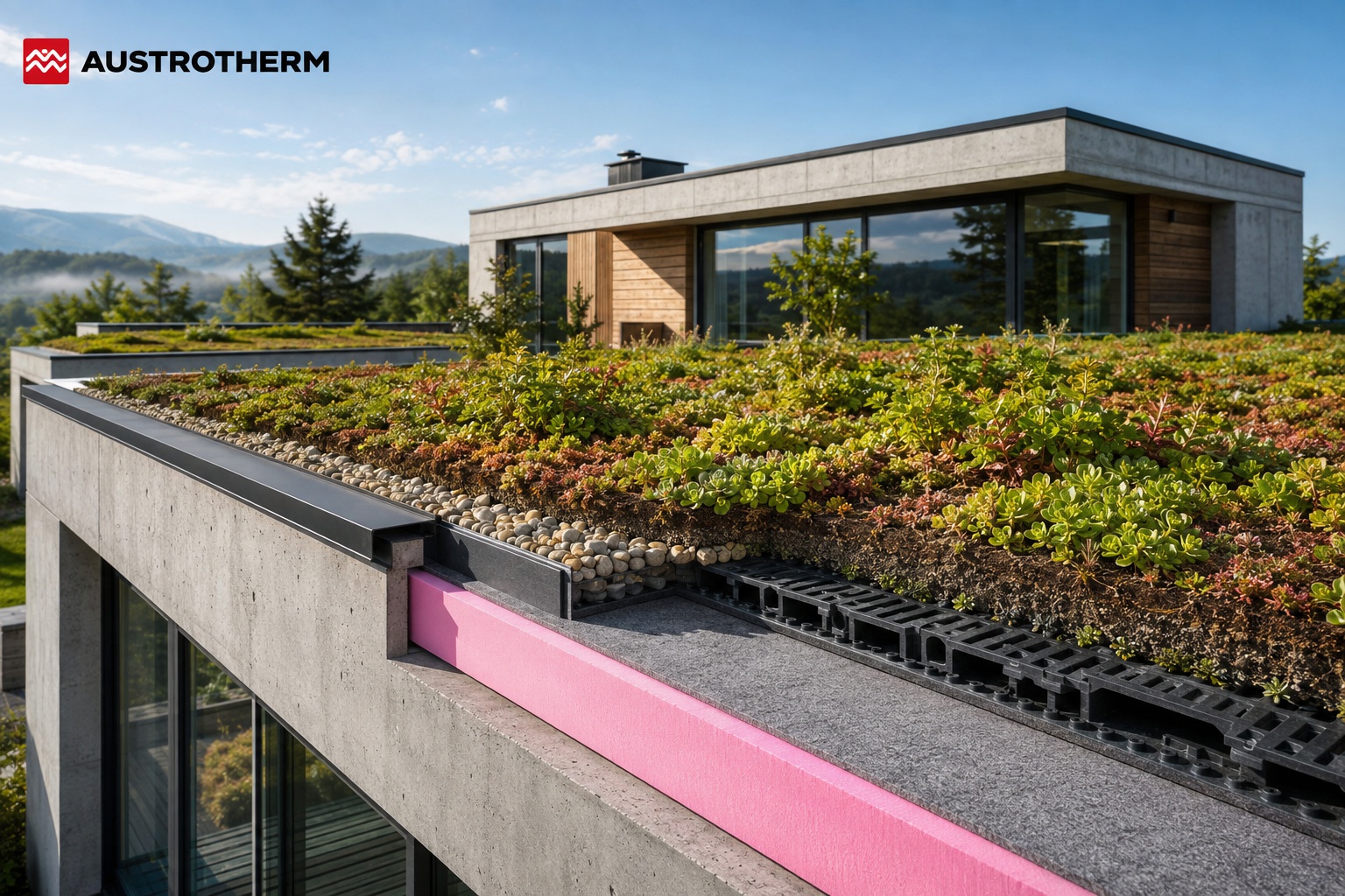 Austrotherm XPS pro zelené střechy