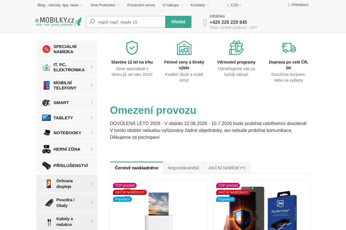 eMOBILKY.cz - prodej & servis