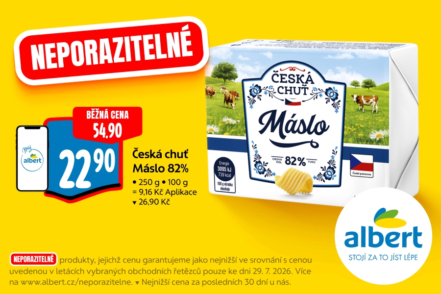 Česká chuť Máslo 82%