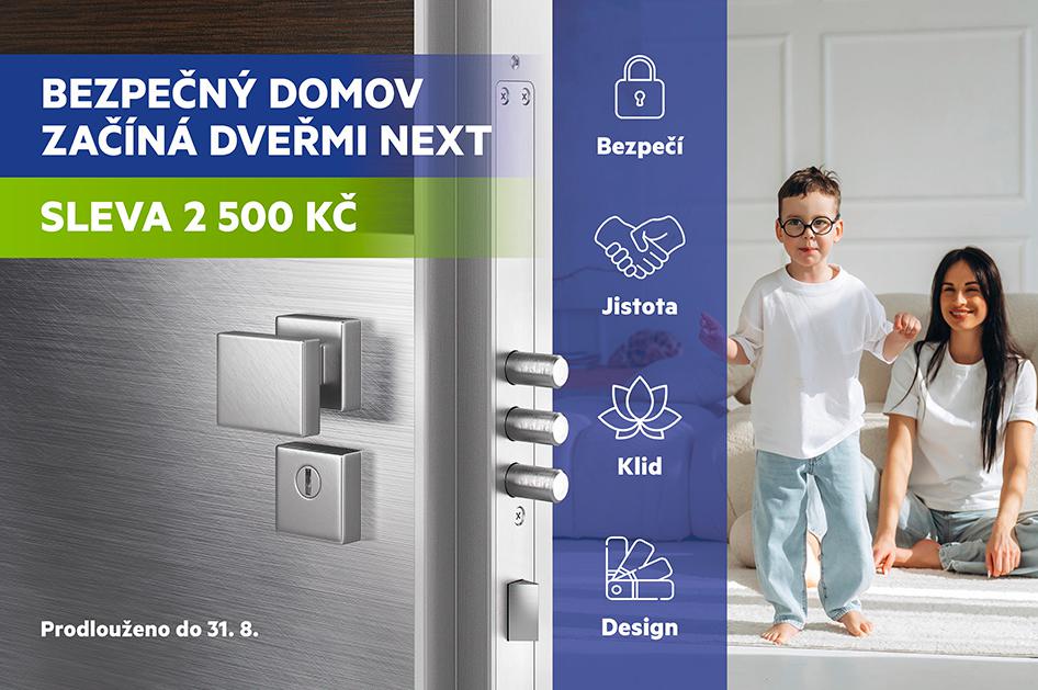 Bezpečný domov začíná dveřmi NEXT