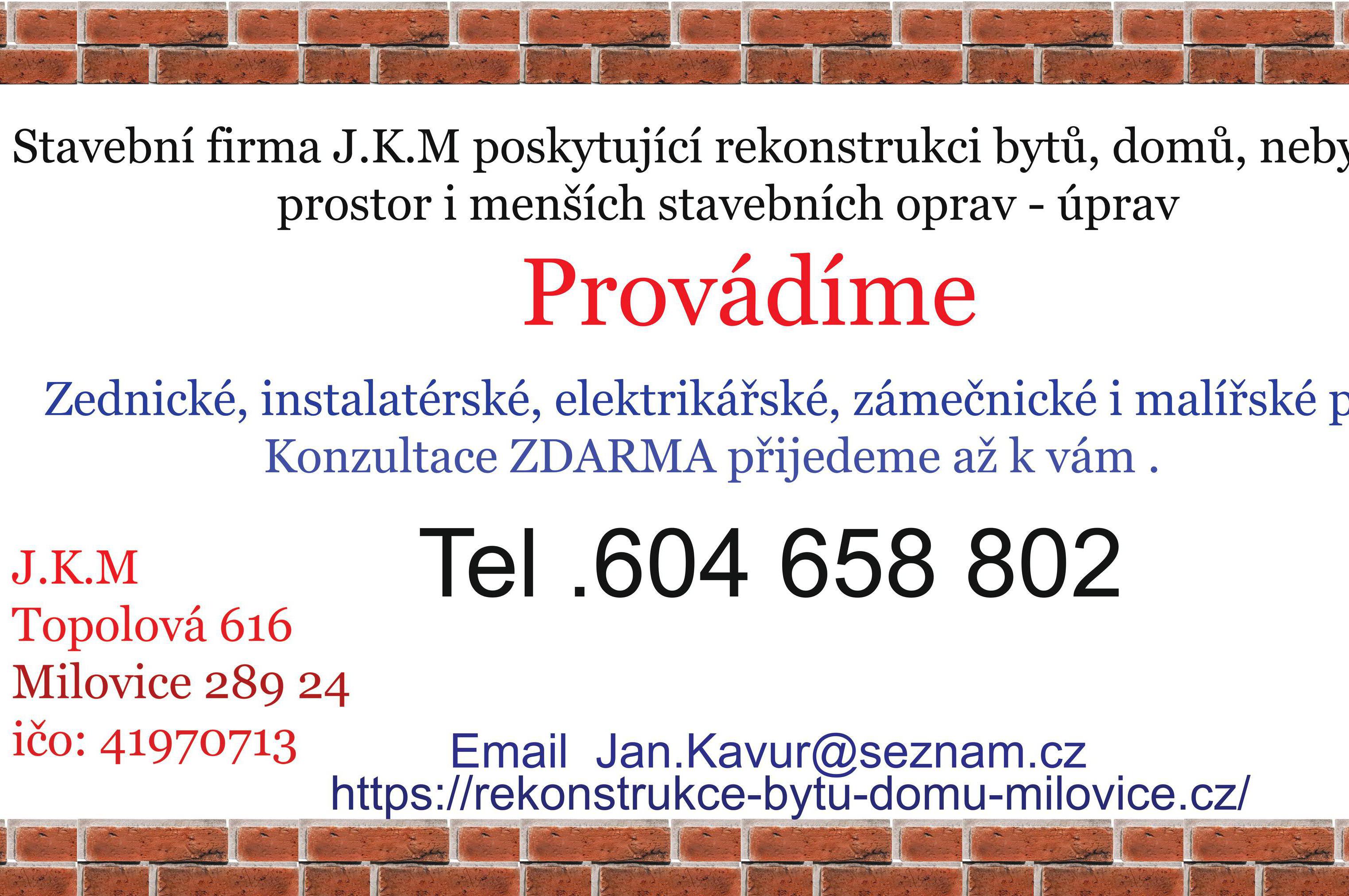 Stavební firma J.K.M