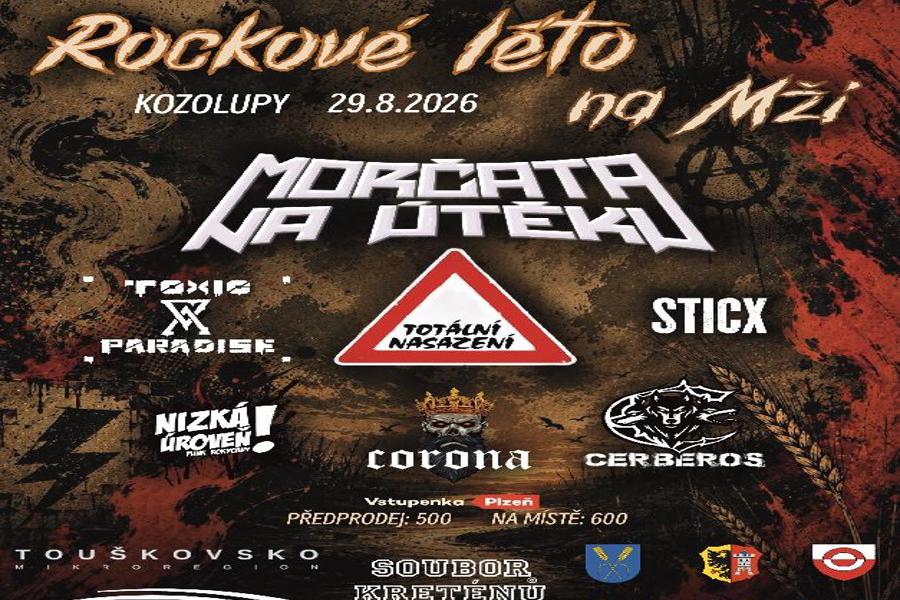 Rockové léto na Mži v Kozolupech u Plzně.