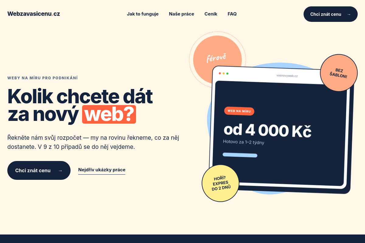 Webzavasicenu.cz