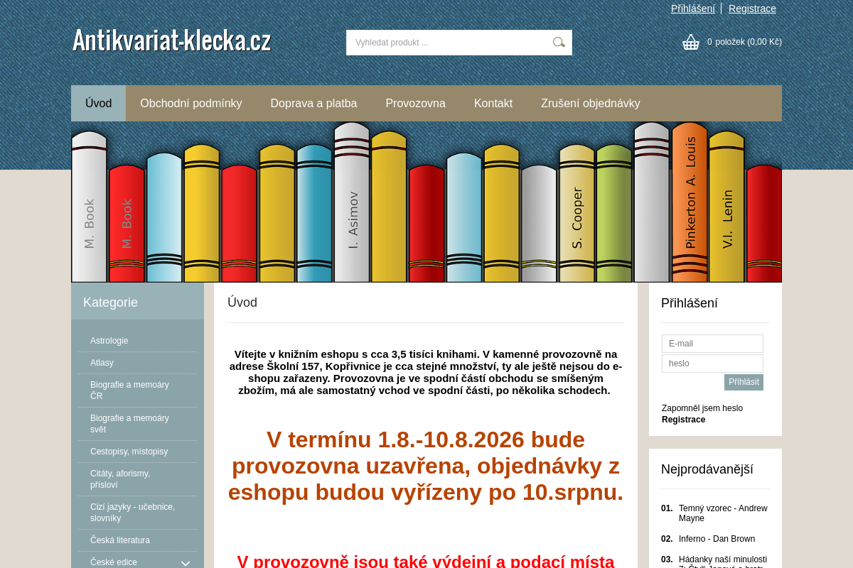 Antikvariat-klecka.cz
