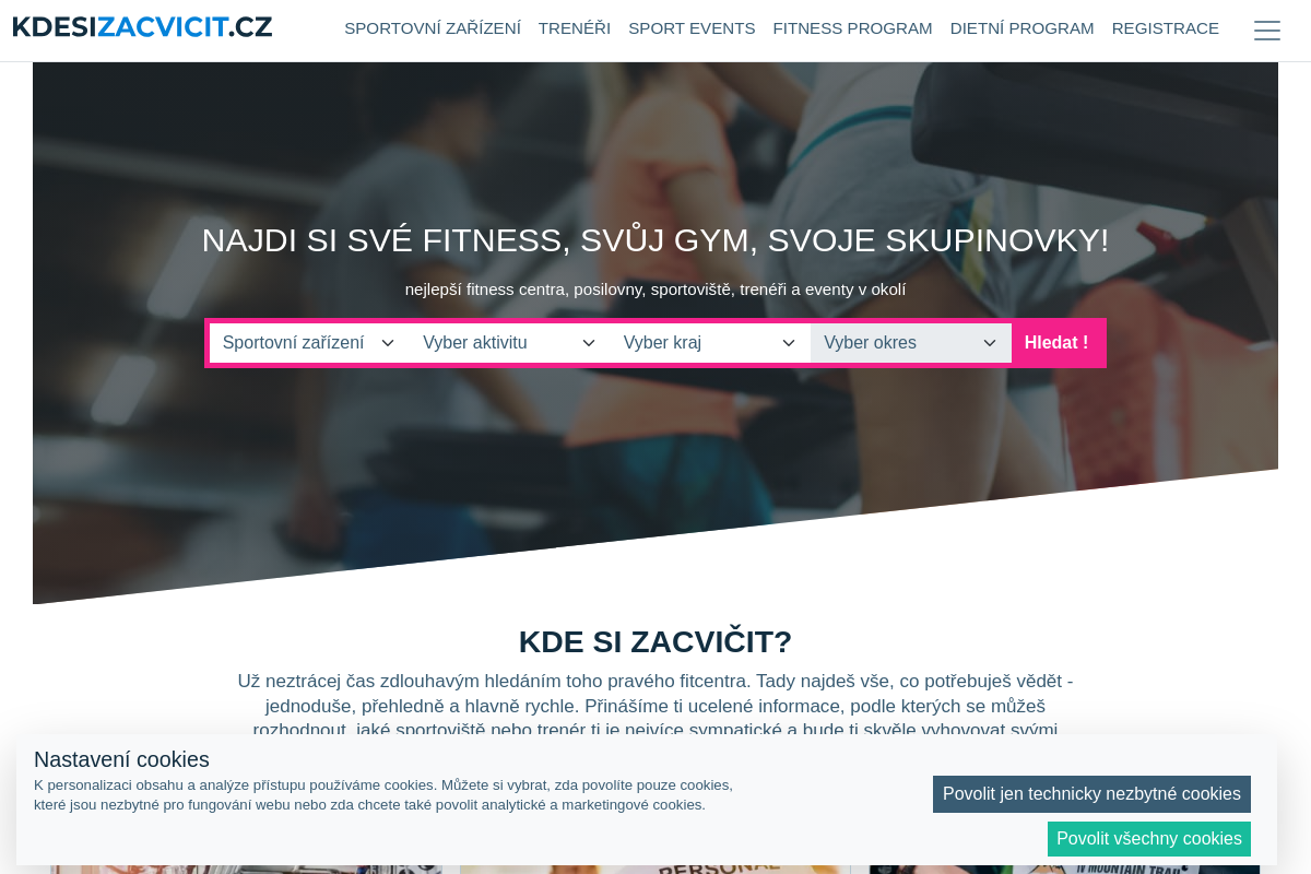 Kdesizacvicit.cz