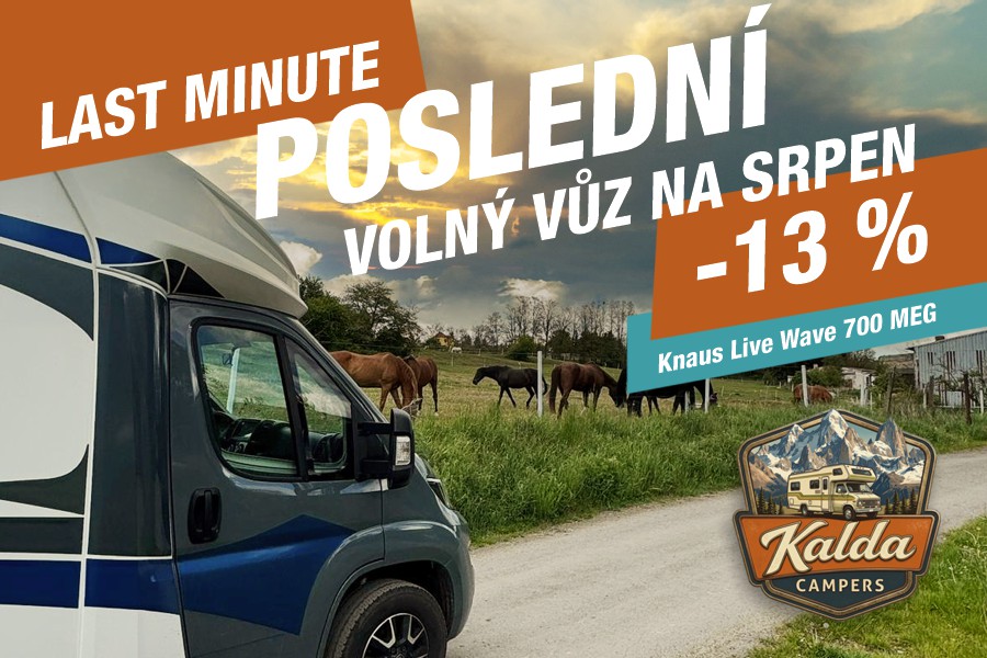 Poslední vllný vůz na srpen se slevou 13%