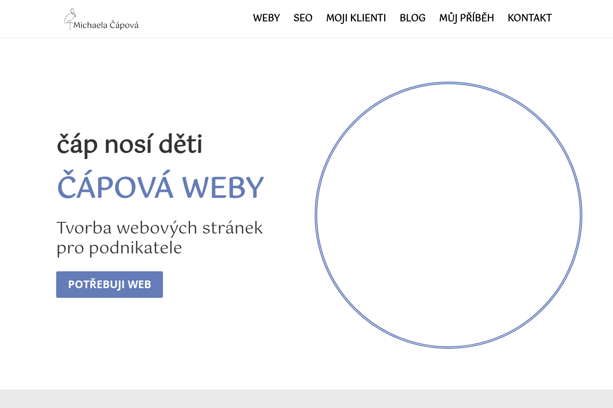 Bc. Michaela Čápová Webdesign