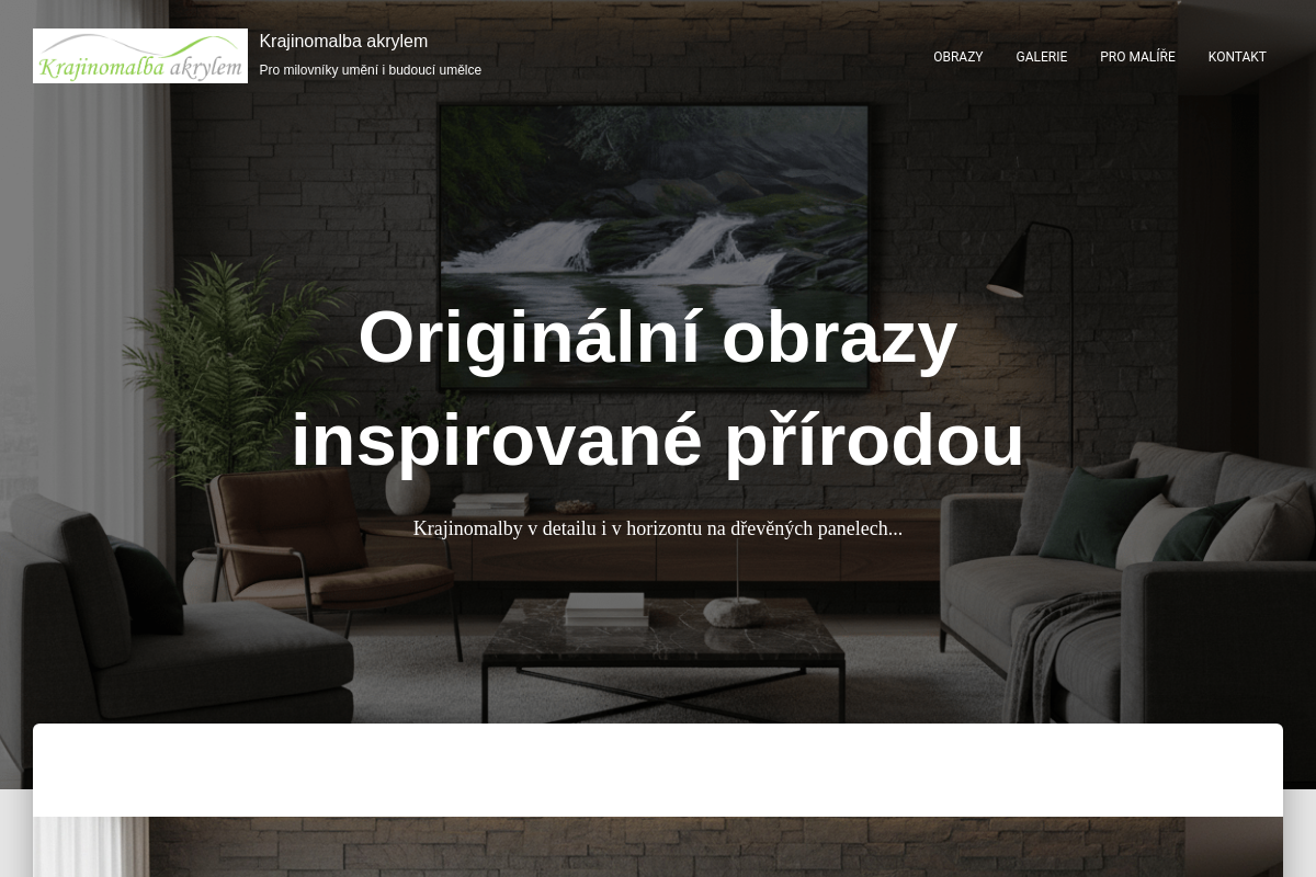 Krajinomalba akrylem