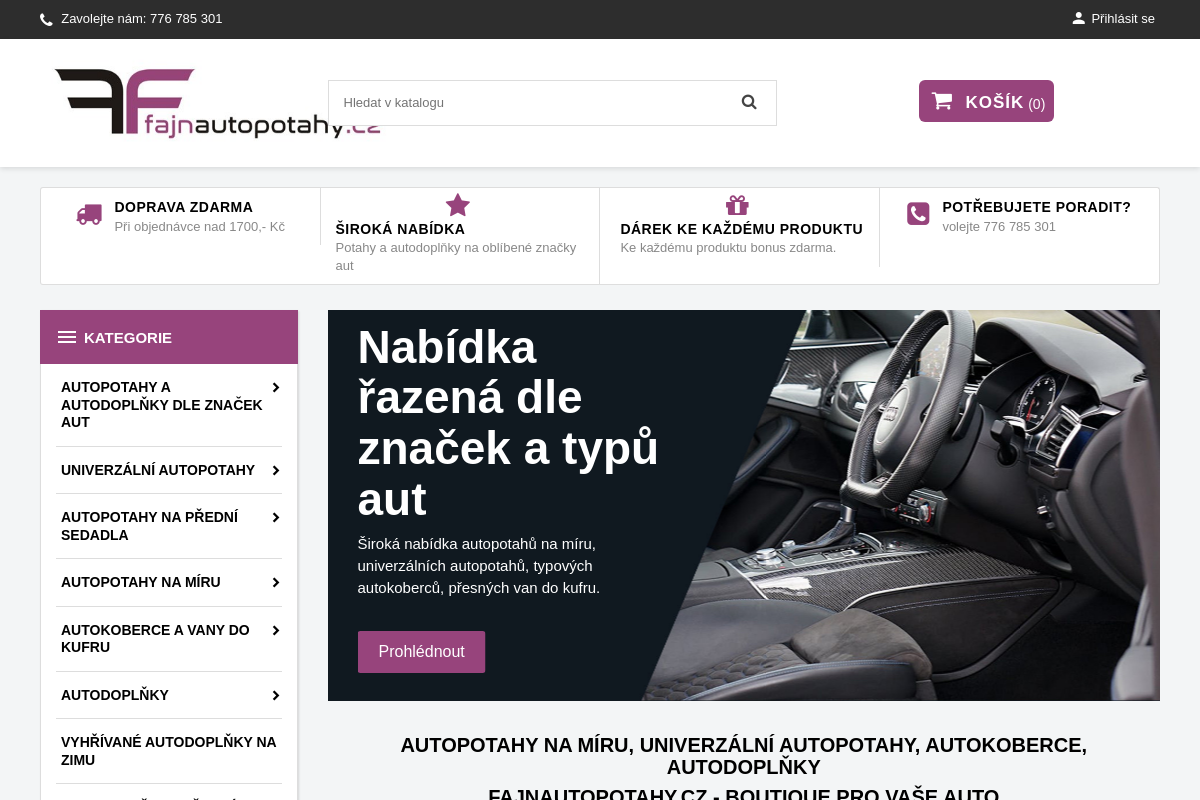 Fajnautopotahy.cz
