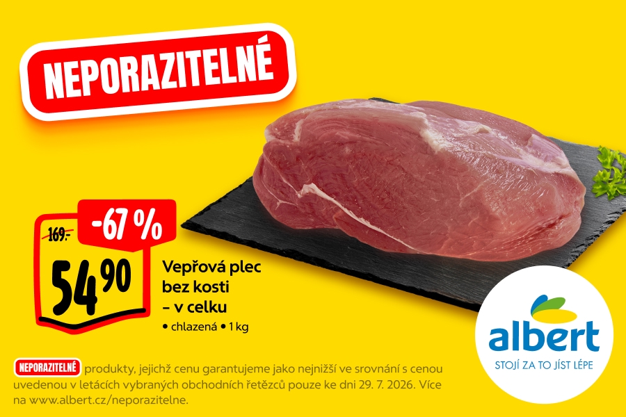 Vepřová plec bez kosti - v celku