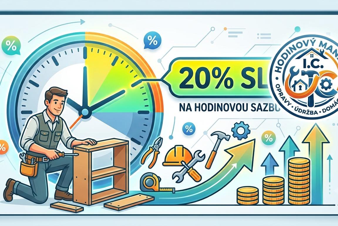 20% sleva z hodinové sazby