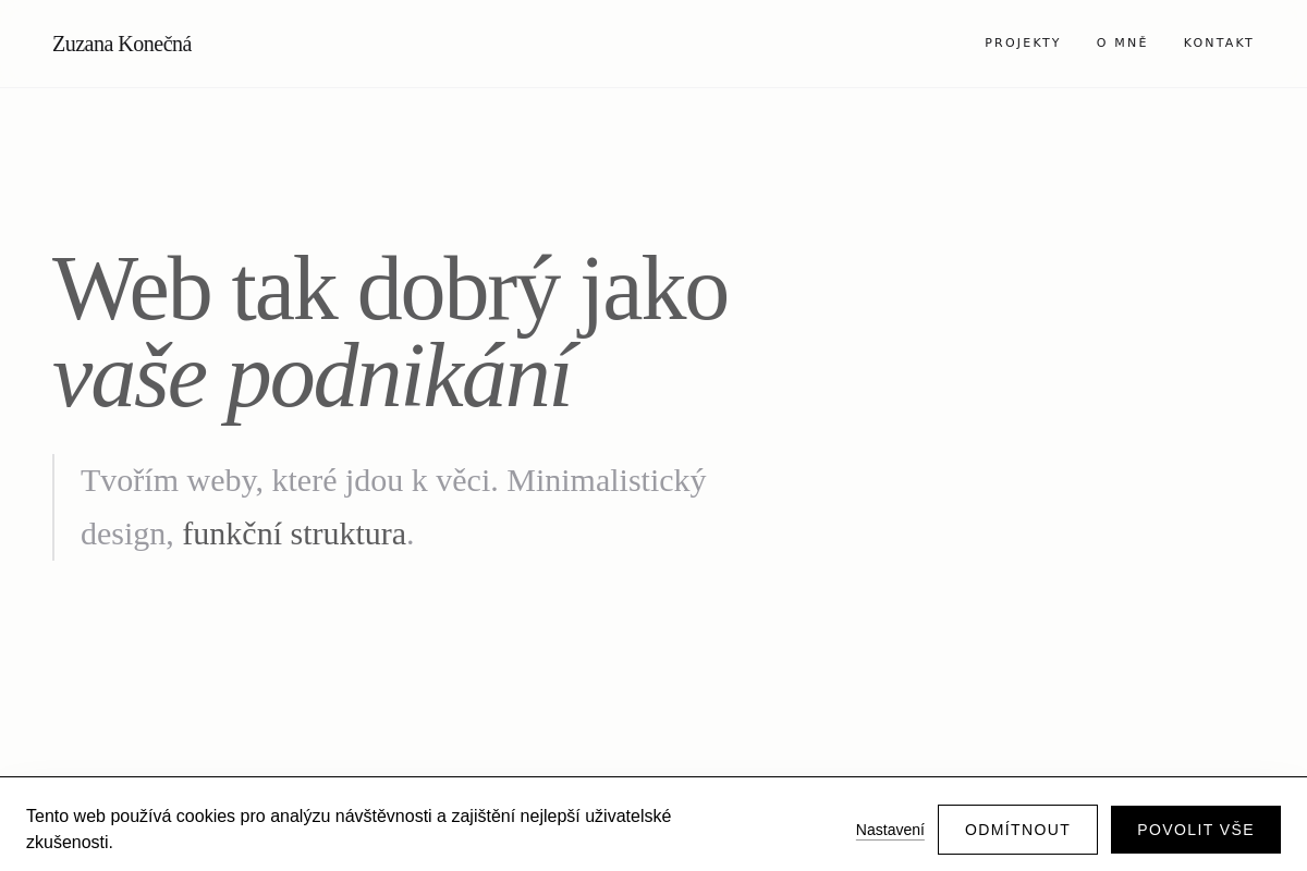 Zuzana Konečná - Webdesign