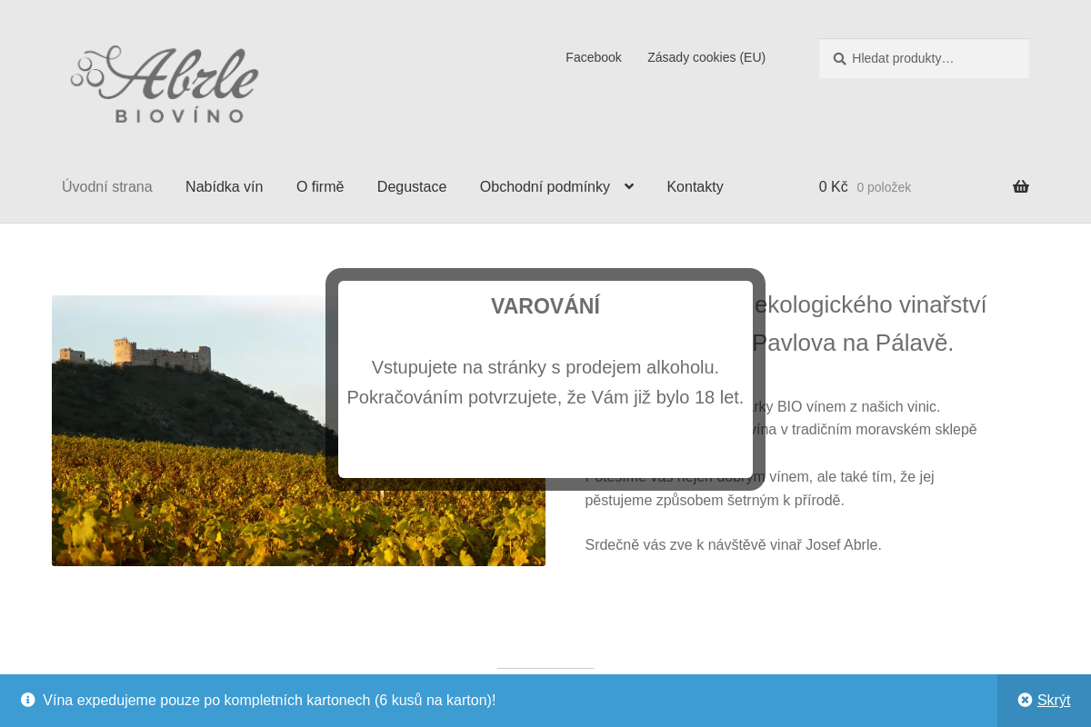BIO víno ABRLE