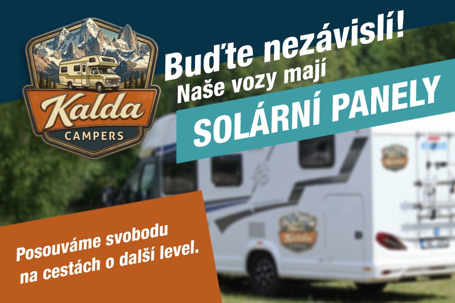 Buďte nezávislí – naše vozy mají solární panely