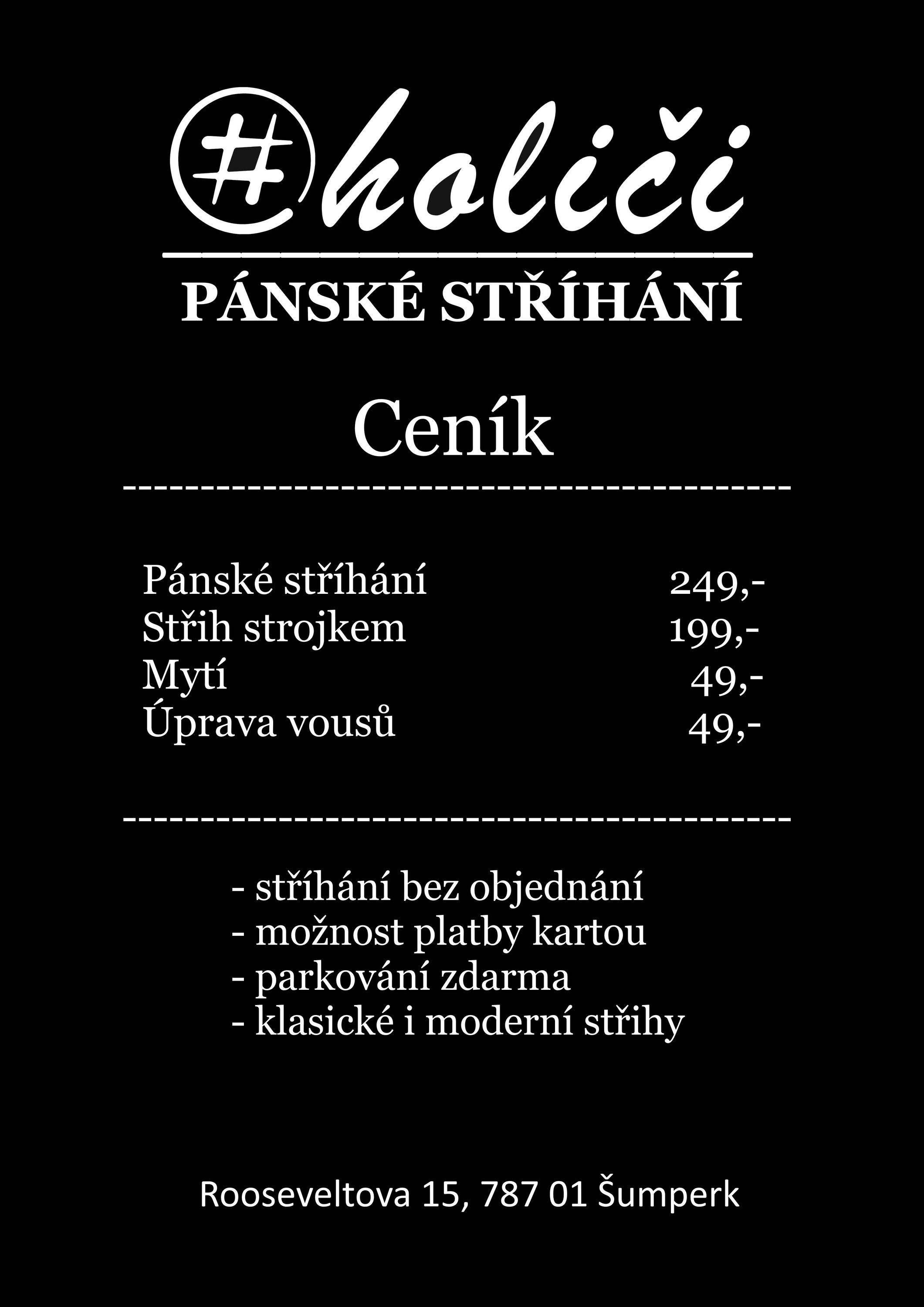 #holiči - pánské stříhání bez objednání