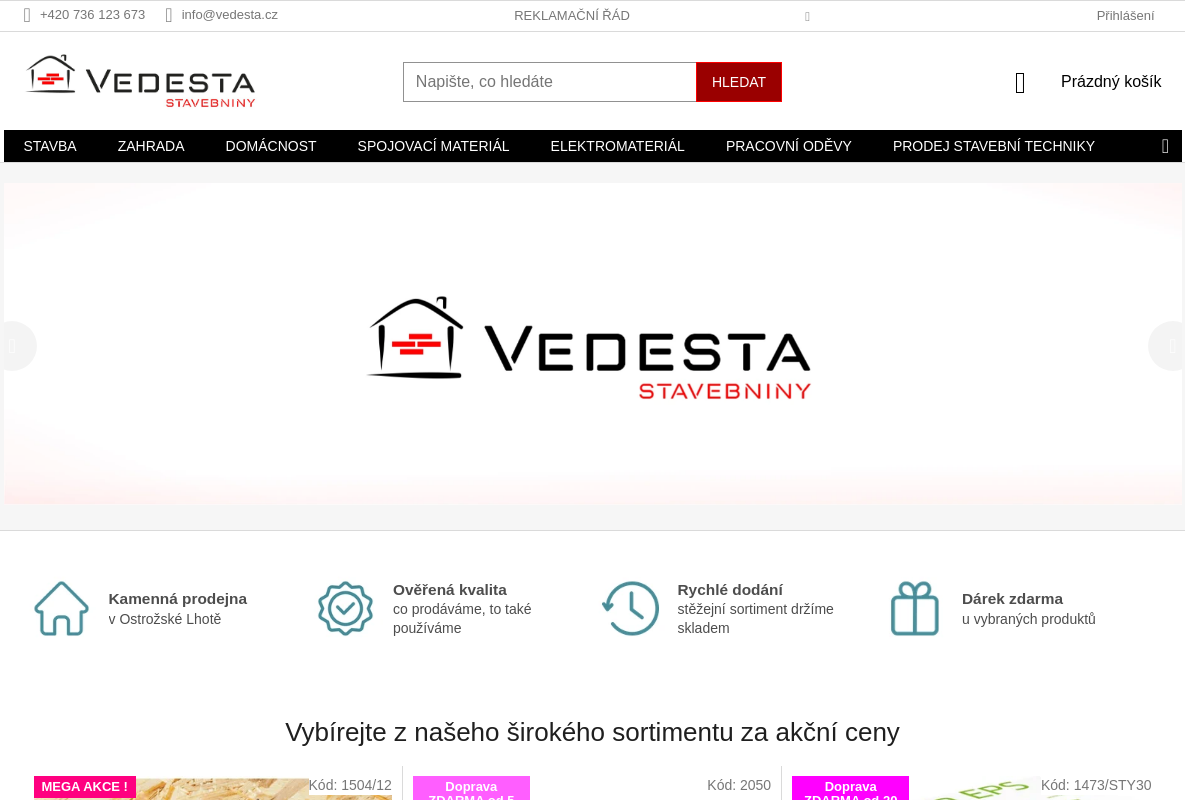 Stavebniny Vedesta