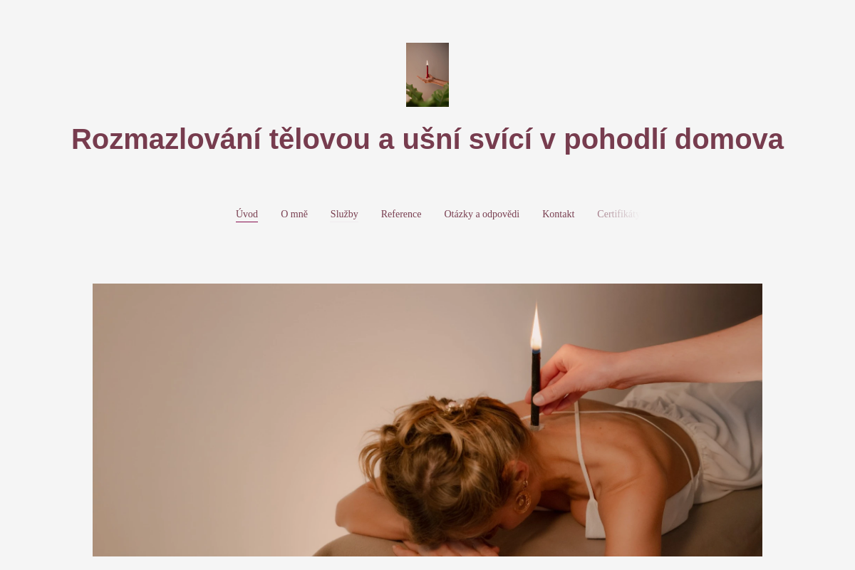 Tělové svíce Vincourová foto 1