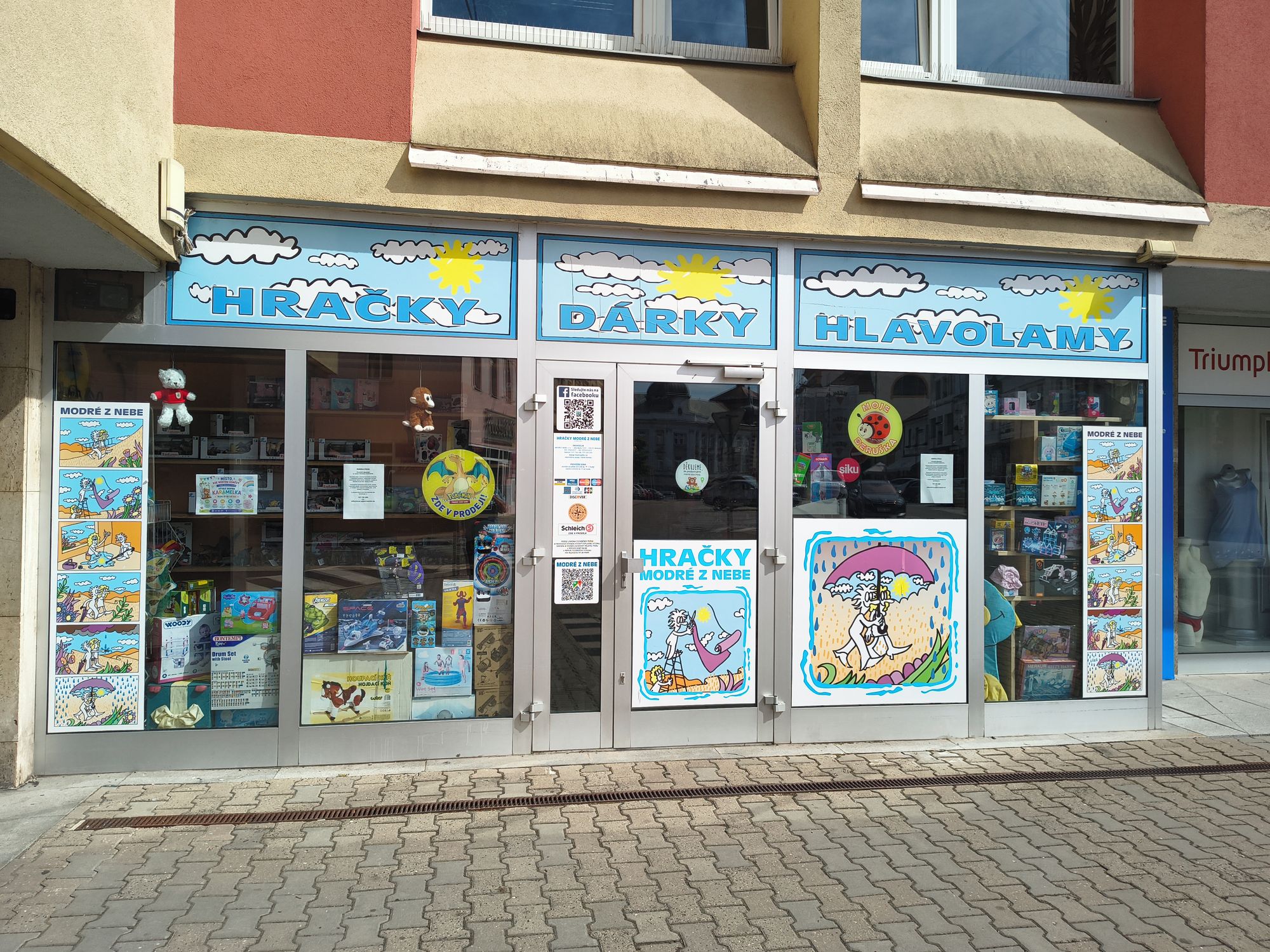 Hračky modré z nebe