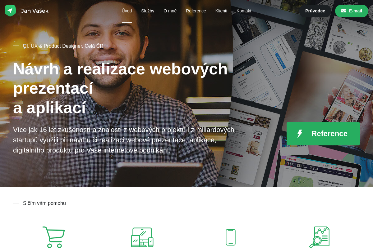 Jan Vašek - webový grafik a UX designér