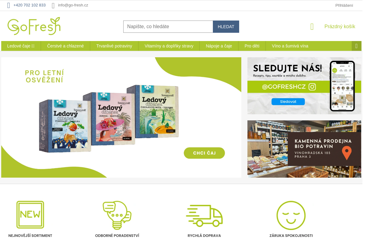 GoFresh - Zdravé a čerstvé BIO potraviny