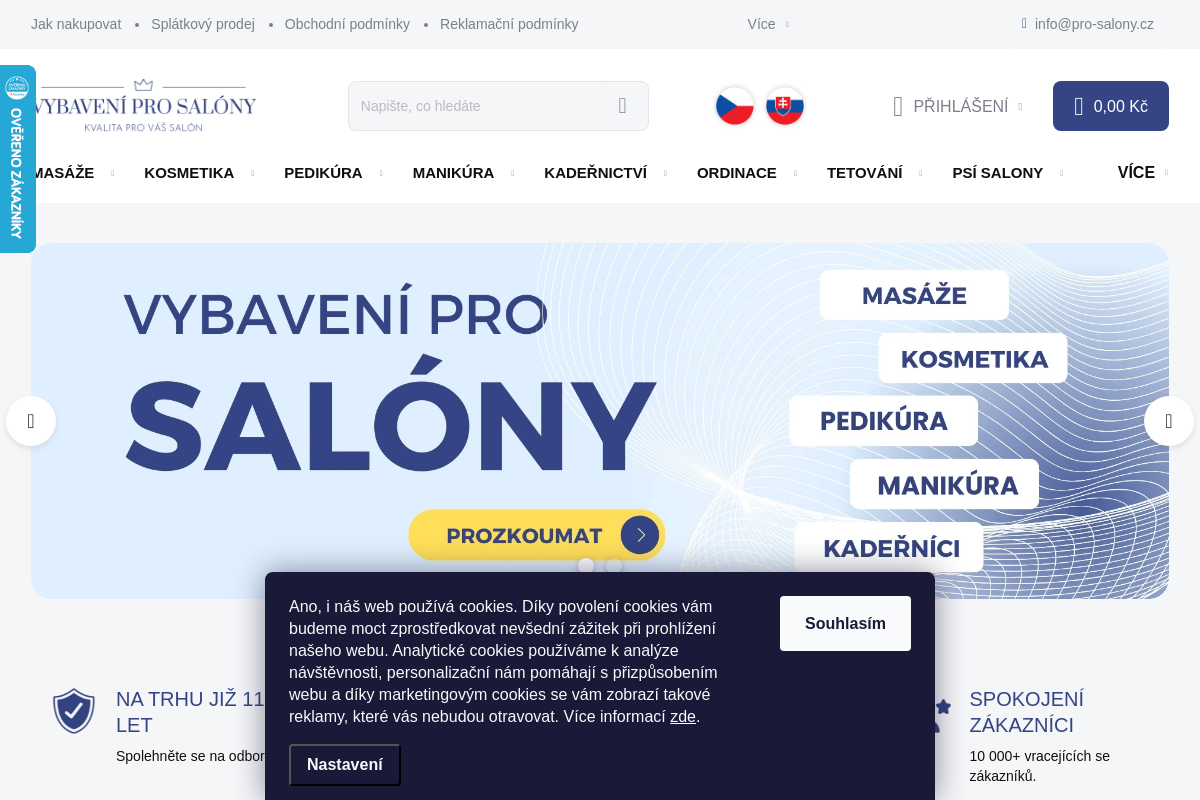 Vybavení pro salony