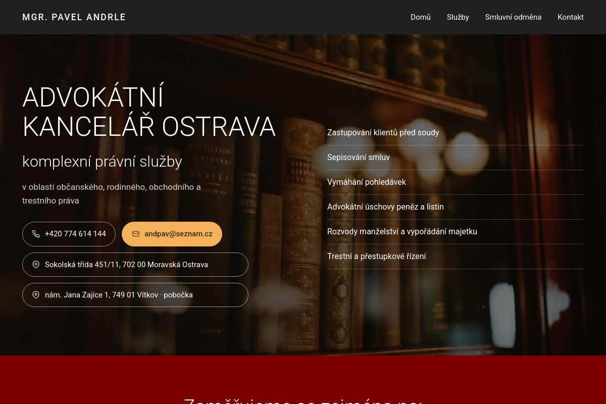 Advokátní kancelář Ostrava