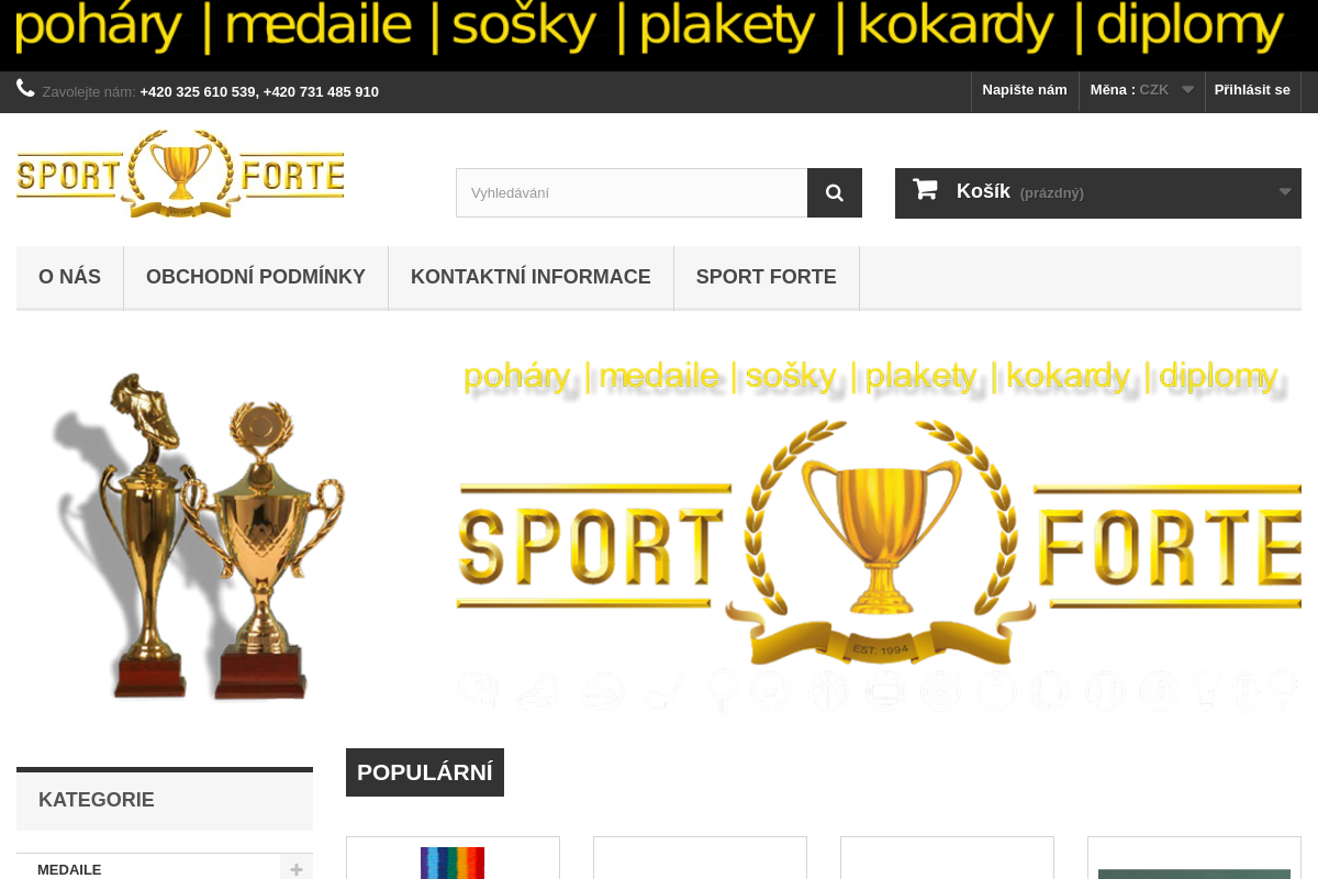 Pohary-medaile-sportforte.cz