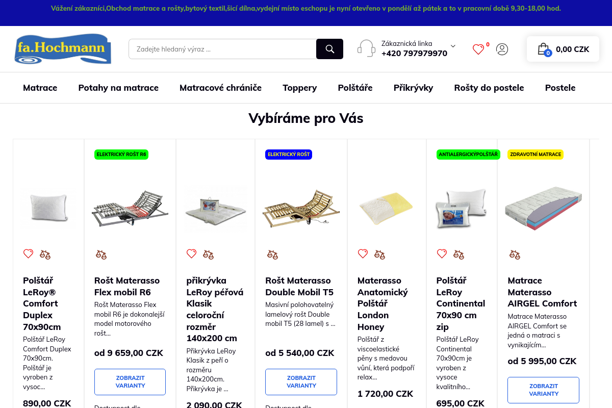 Matrace-hochmann.cz