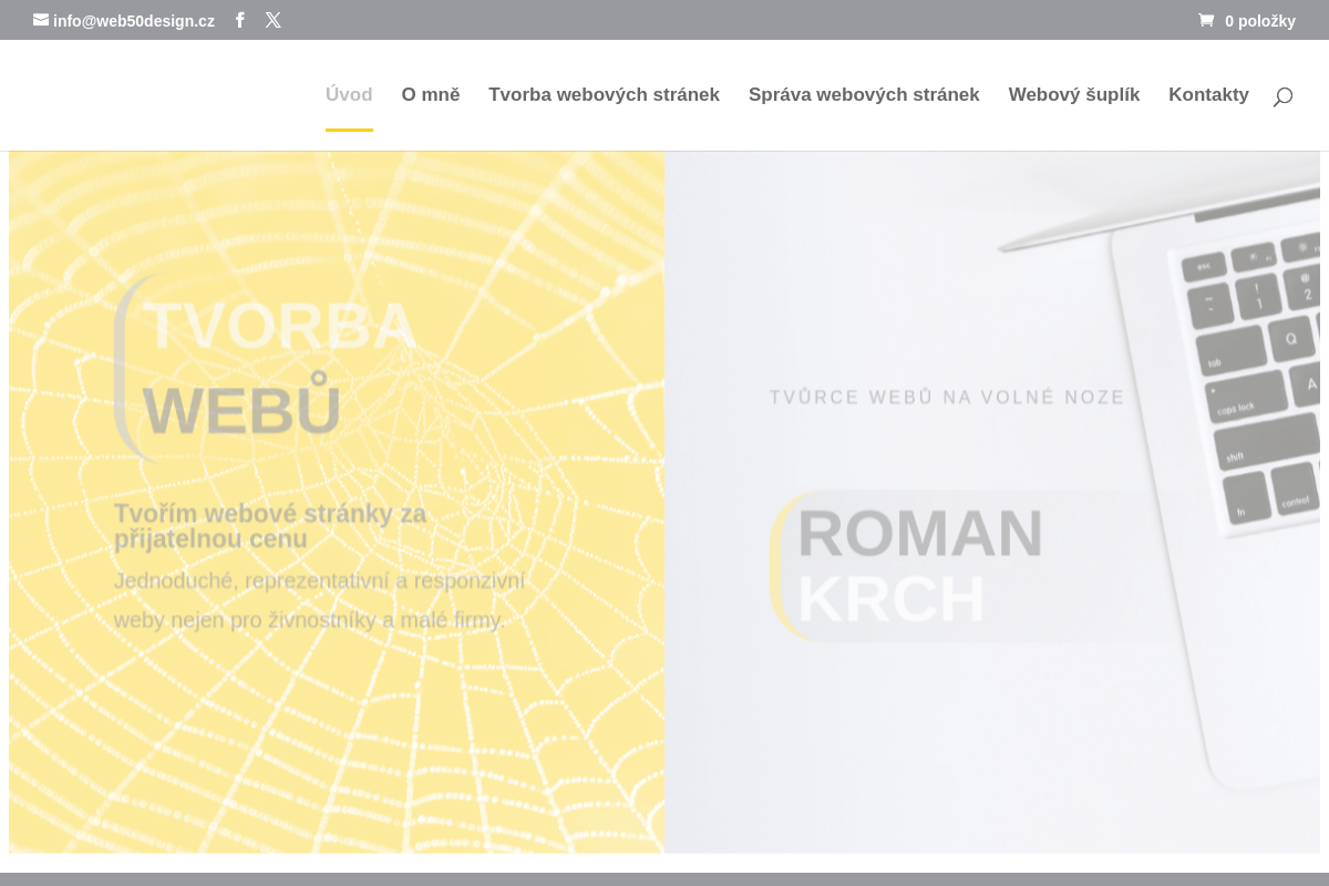 Roman Krch Tvorba webů