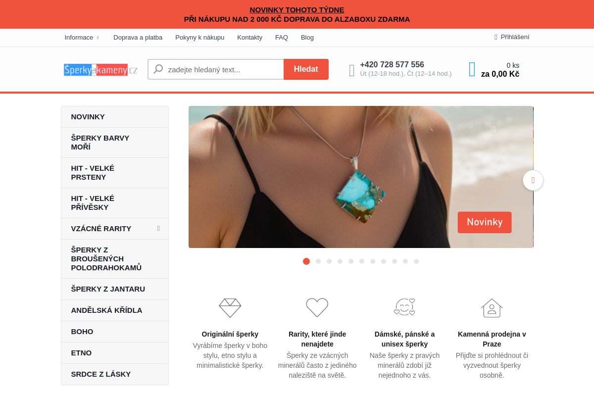 Šperkyakameny.cz - Eshop s drahými kameny a minerály