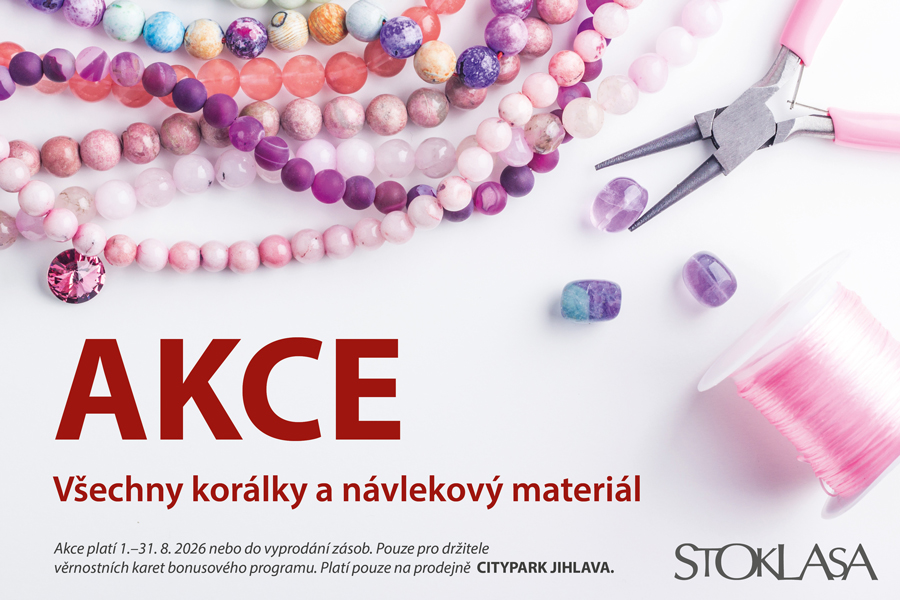 Sleva 30 % na korálky a návlekový materiál