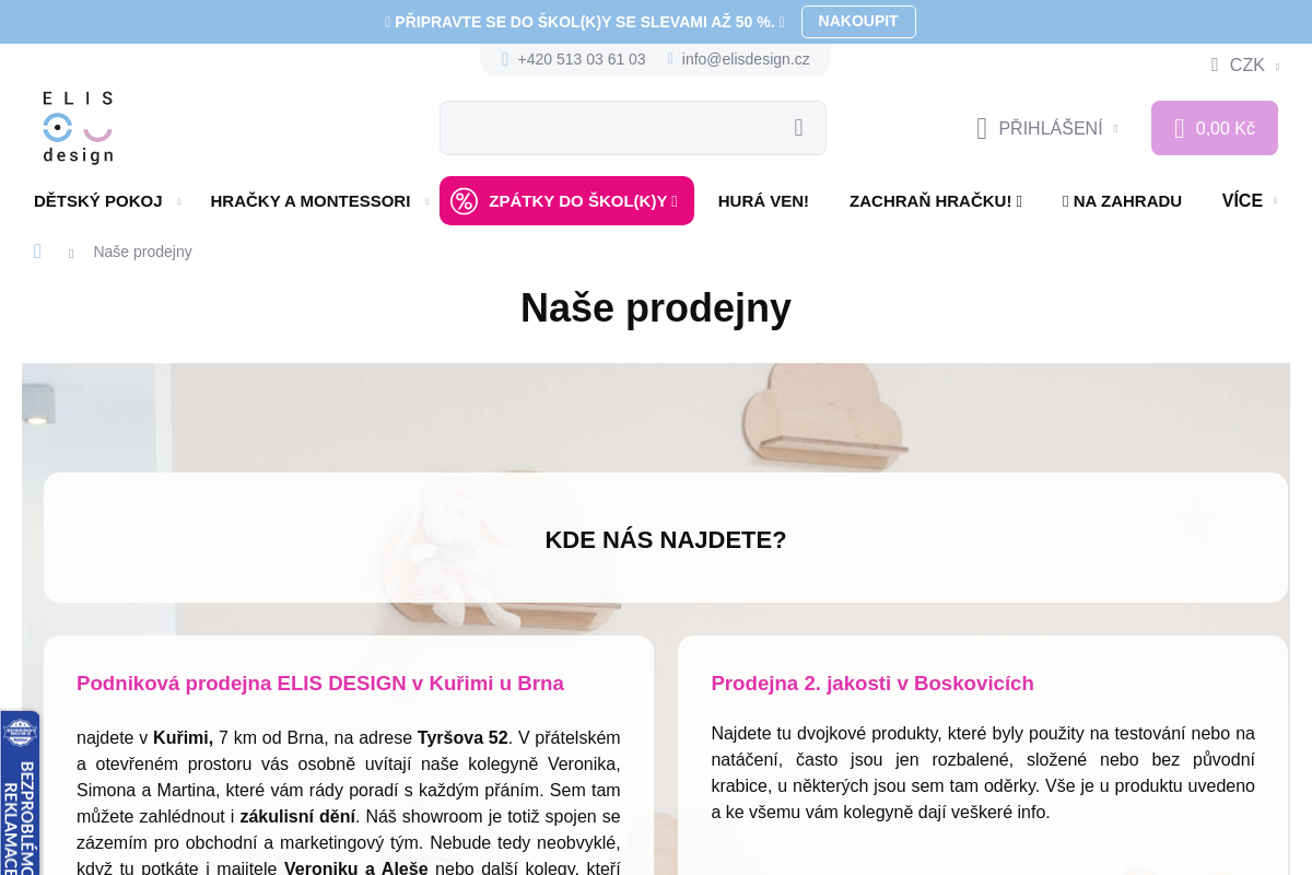 ELIS DESIGN – showroom Praha