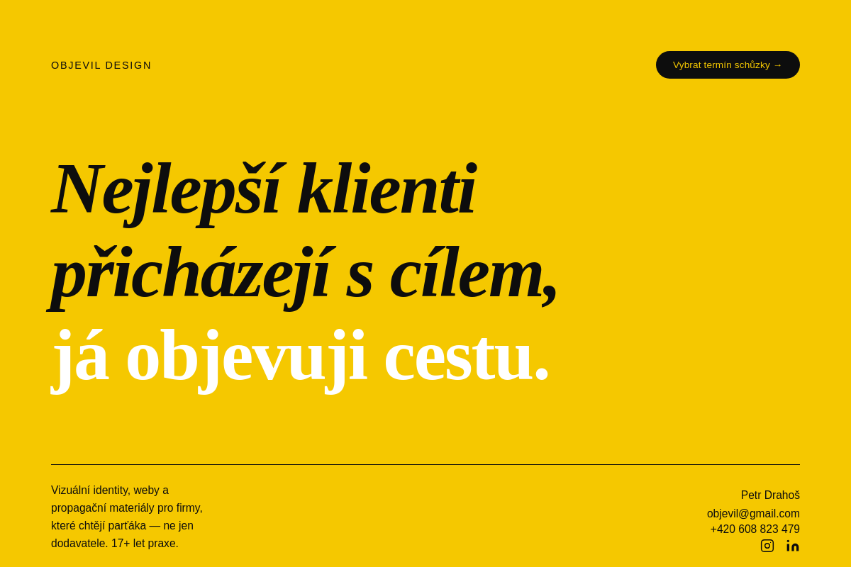 Petr Drahoš / objevil design
