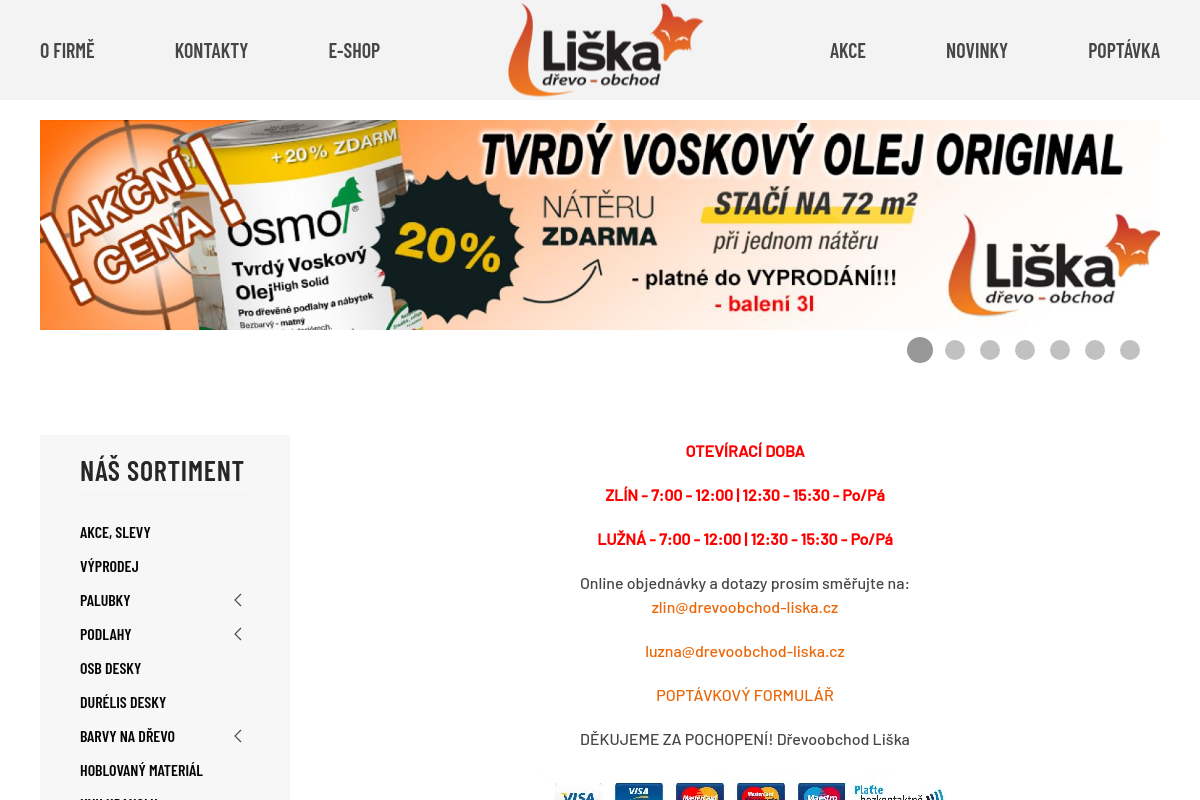 Dřevoobchod Liška