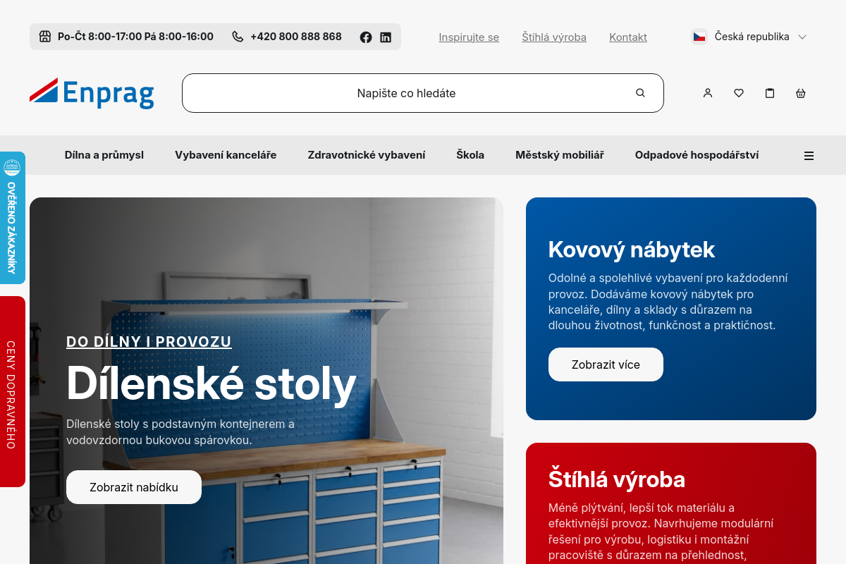 ENPRAG - kovový nábytek