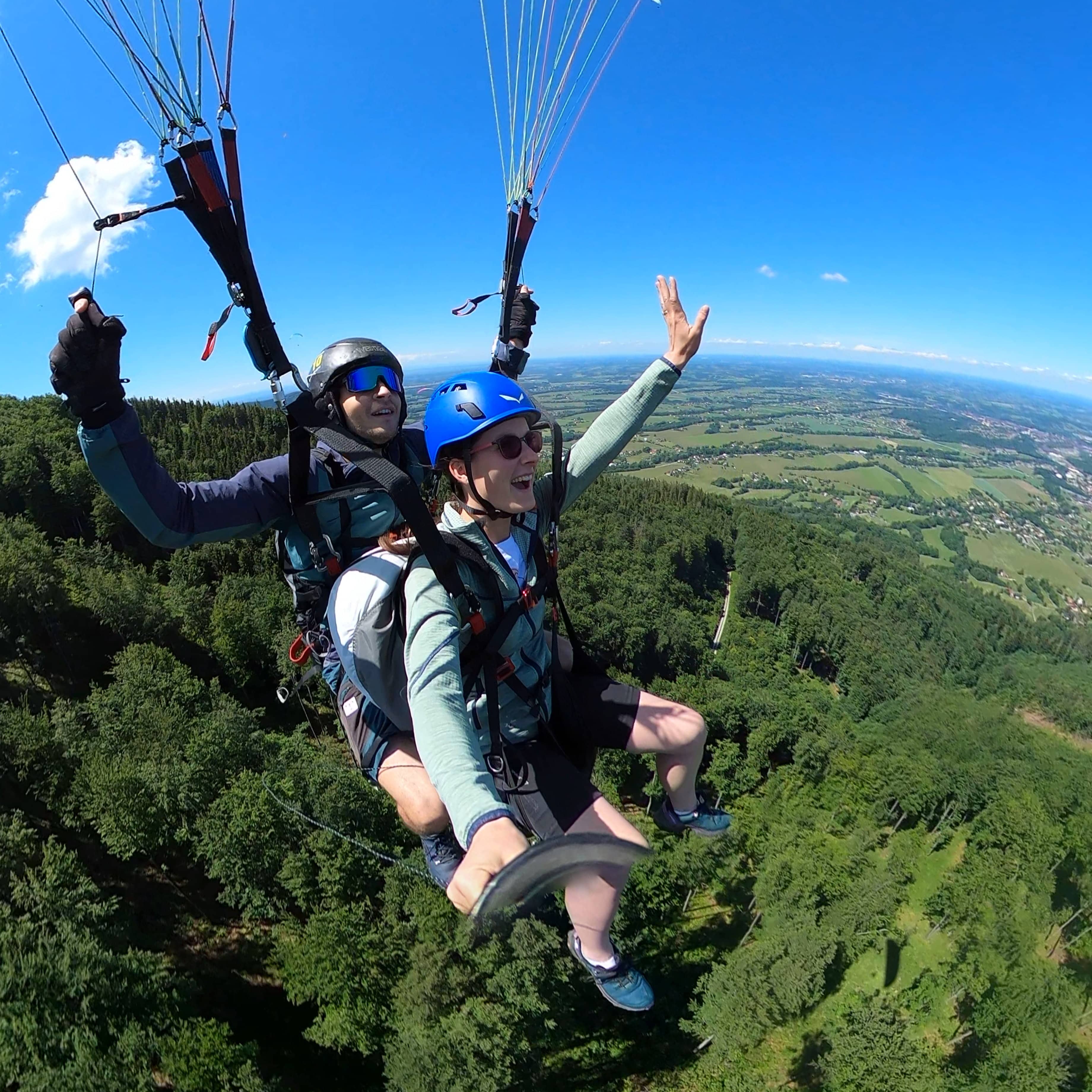Tandemový paragliding | Vyhlídkový let v Beskydech