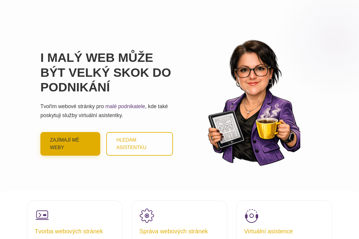 Webdesign a virtuální asistence