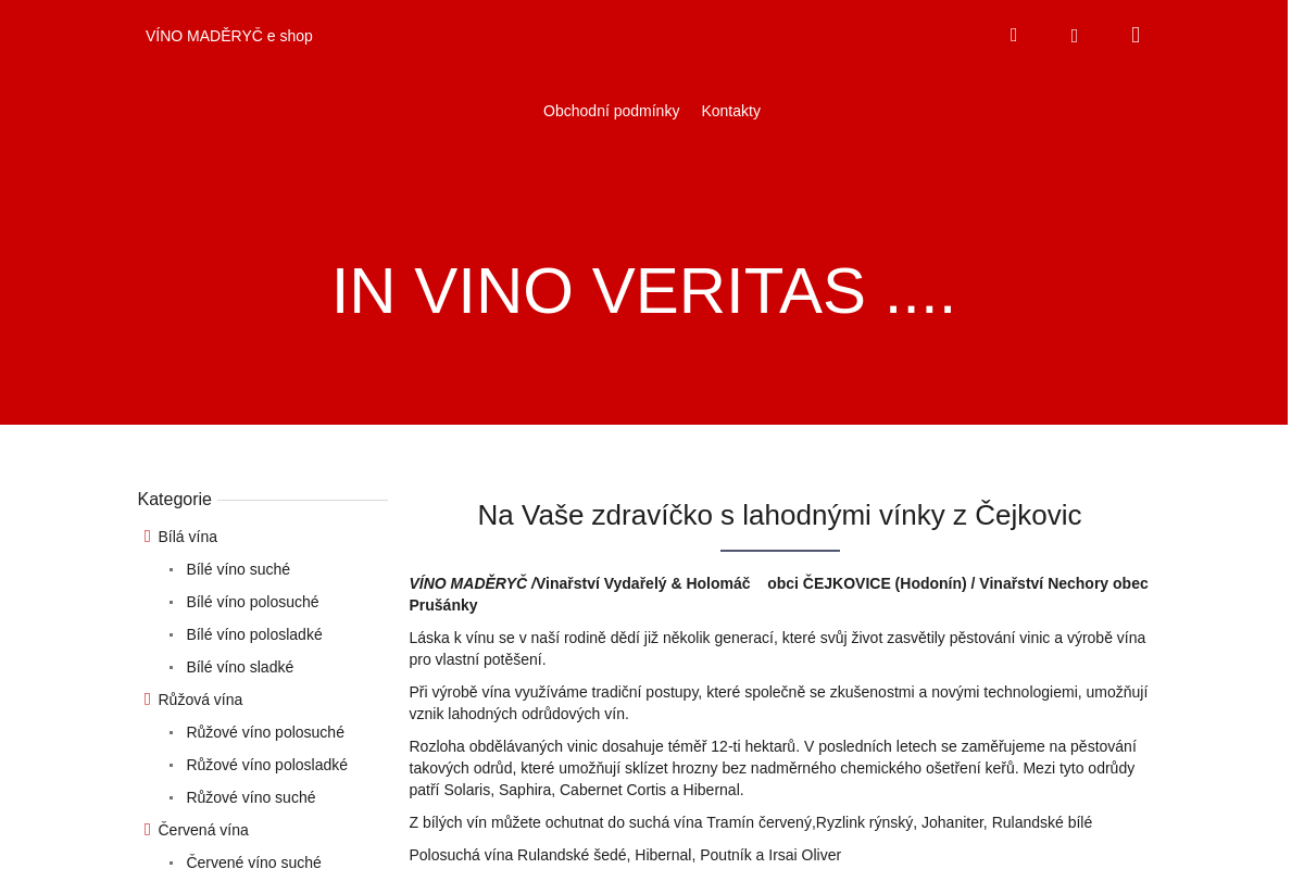 VÍNO MADĚRYČ