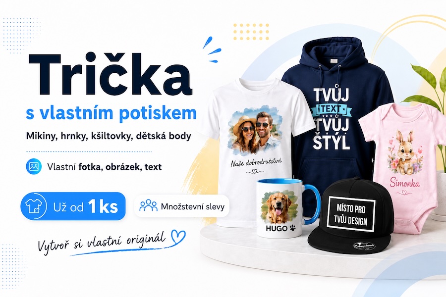 Vlastní potisk nebo vlastní merch na Fajntričku